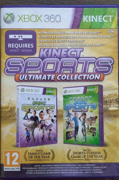 Xbox 360 eredeti jatek Kinect Sport 1-2 xbox360