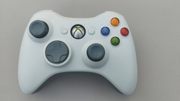 Xbox 360 eredeti vezetk nlkli fehr kontroller joystick (wireless)