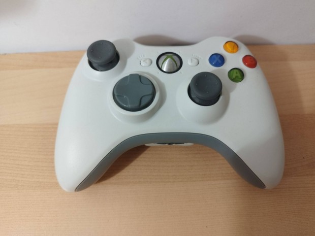 Xbox 360 eredeti vezetk nlkli fehr kontroller joystick elad