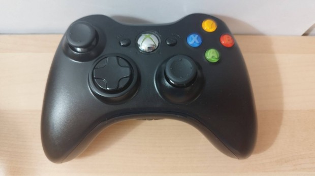 Xbox 360 eredeti vezetk nlkli fekete kontroller joystick (wireless)