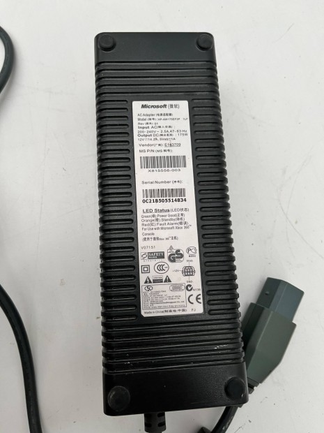 Xbox 360 fat tápegység töltö Jasper müködik HP-AW175EF3P