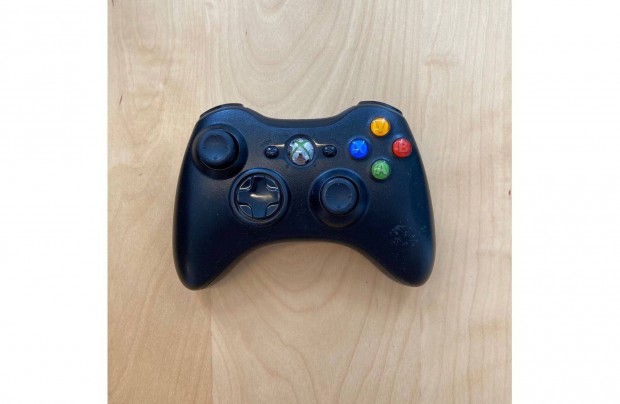 Xbox 360 fekete kontroller