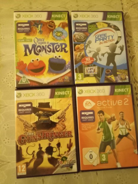 Xbox 360 gyri jtk lemez actice 2, monster, game party, gunstringer