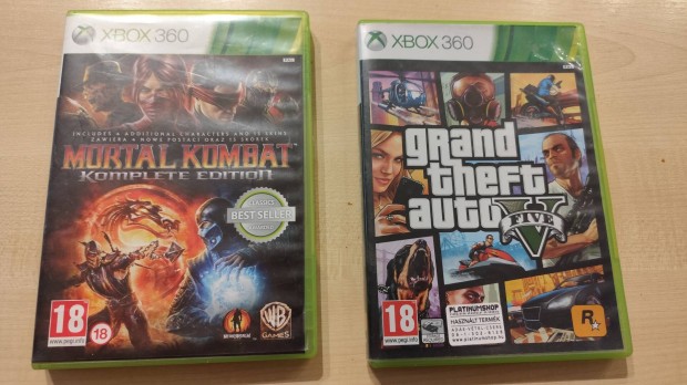 Xbox 360 jtkok. Gtav, Mortal Kombat