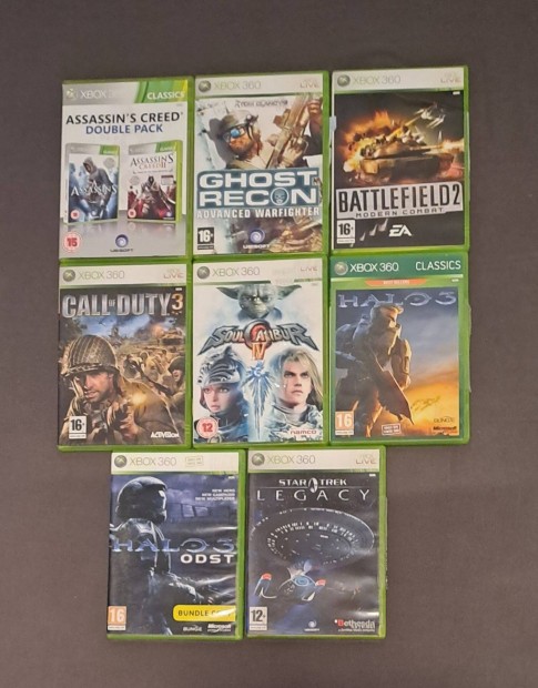 Xbox 360 jtkok - Halo, Assassin's Creed, Star Trek stb