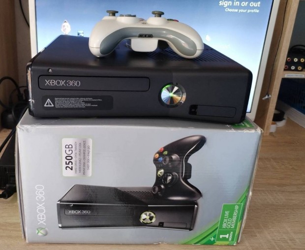 Xbox 360s 250GB egy karral 27 jtkkal 