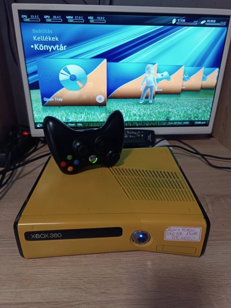 Xbox 360s Rgh/Flash egy karral 250GB