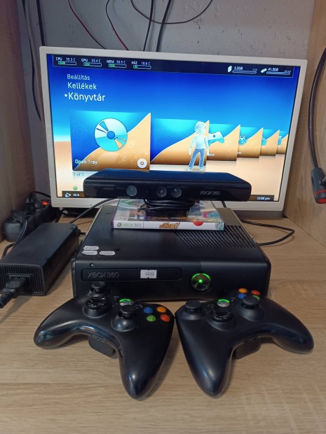 Xbox 360s Rgh-s 2 karral kinectel