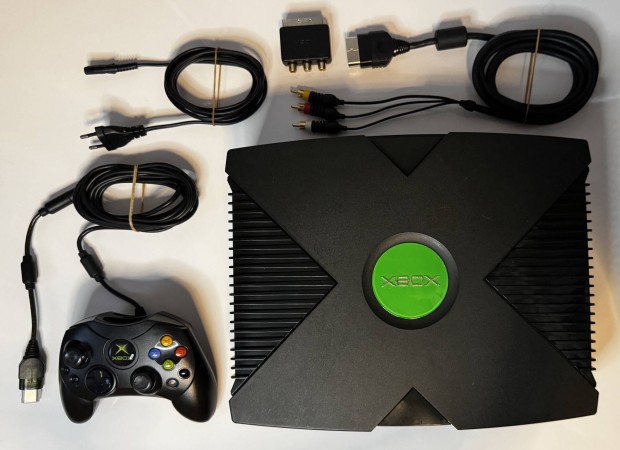 Xbox Classic 82 teleptett jtkkal 200Gb HDD jszer llapotban