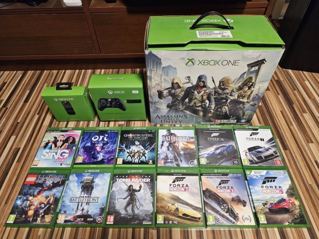 Xbox ONE 500GB konzol gyri dobozban + Kinect + 2 kontroller + jtkok