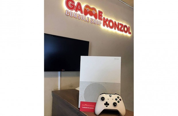 Xbox ONE S 1TB, dobozban, gyri tarozkaival s 6 h garancia!