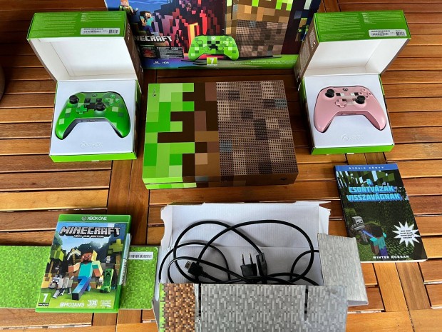 Xbox One 1TB Minecraft Limited Edition - Szmlval, garancival