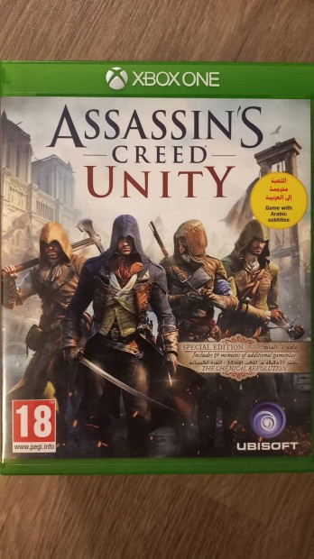 Xbox One Assassin's Creed Unity karcmentes jtk 