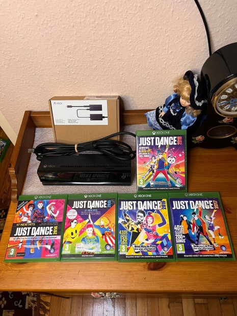 Xbox One Kinect + Adapter + Just Dance sorozat