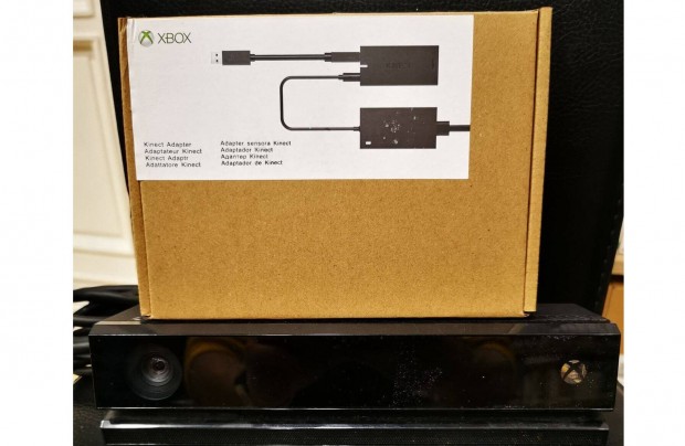 Xbox One Kinect + adapter,üzletből, 3 hó gari