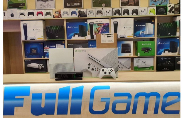 Xbox One S 500GB + Kinect + Adapter garanciával konzol boltból