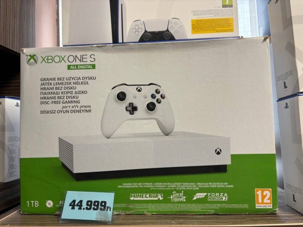 Xbox One S Digital Garancival elad