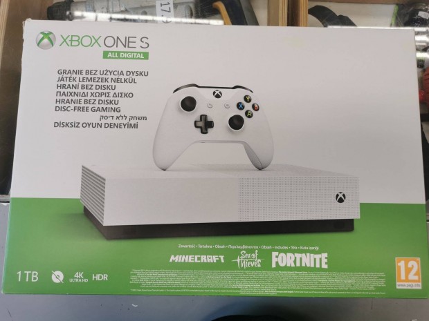 Xbox One S Digital - 39.990Ft