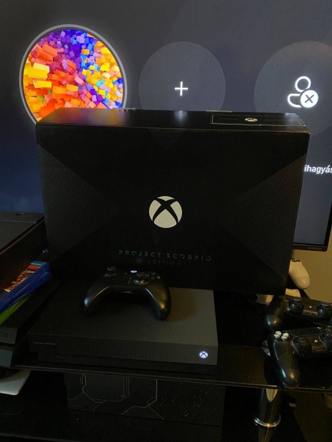 Xbox One X Project Scorpio gyjti darab, dobozos, frissen takartva