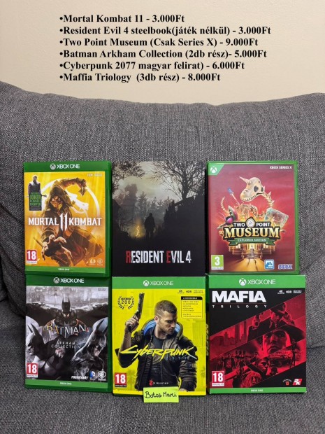 Xbox One /Series X lemezes játékok eladóak,akár ingyen Foxpost!