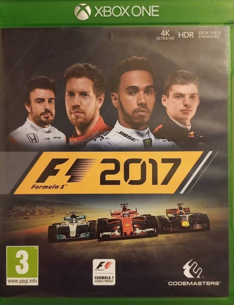 Xbox One eredeti tesztelt jtk F1 2017