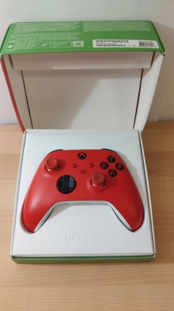 Xbox Series Pulse Red eredeti kontroller, joystick garancival