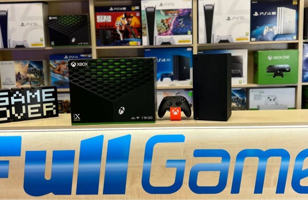 Xbox Series X 1TB Lemezes Garanciával üzletből konzol beszámítás is