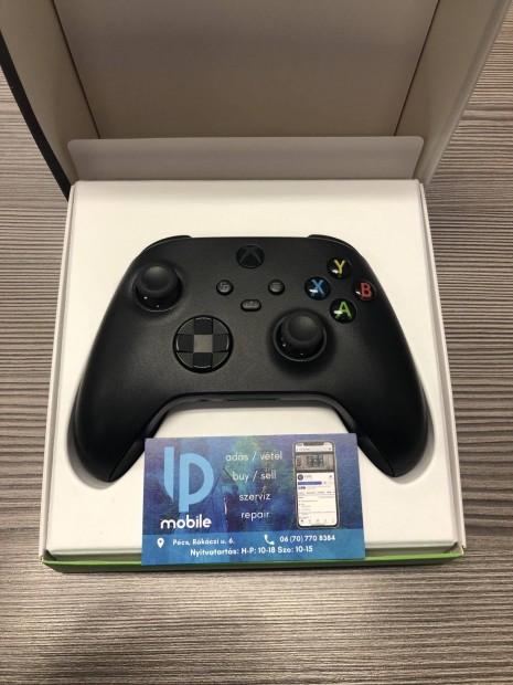 Xbox Series kontroller, Újszerű, Carbon Black, Dobozos, Garancia