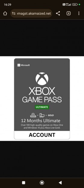 Xbox game pass ultimate elfizets 2024.04.09-ig