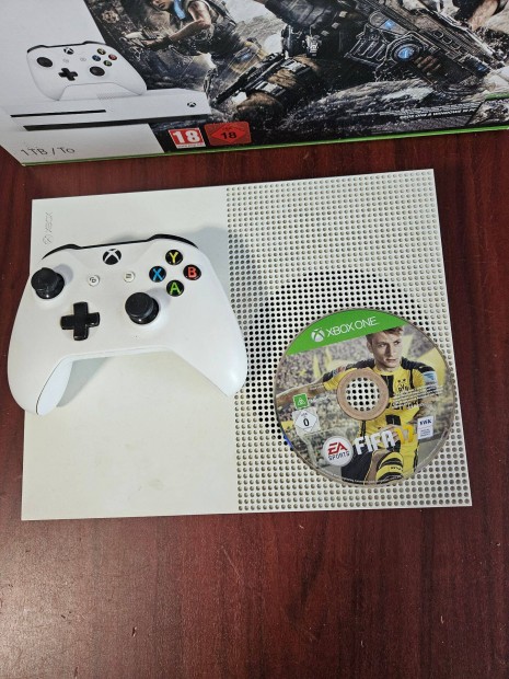 Xbox one S 1TB 1 kontroller Fifa 2017 lemez doboza hibtlan kbeleivel