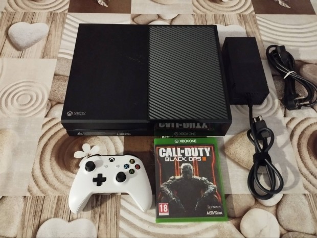 Xbox one fat 500gb fekete, kontroller, jtk 