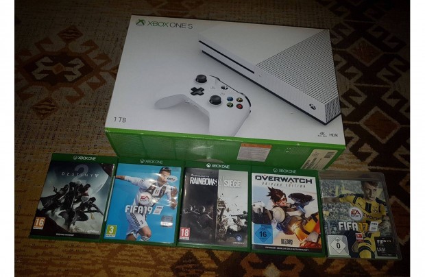 Xbox one s 1-tb 5 darab jtkkal elad