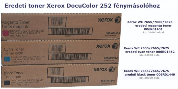 Xerox 252 es eredeti toner