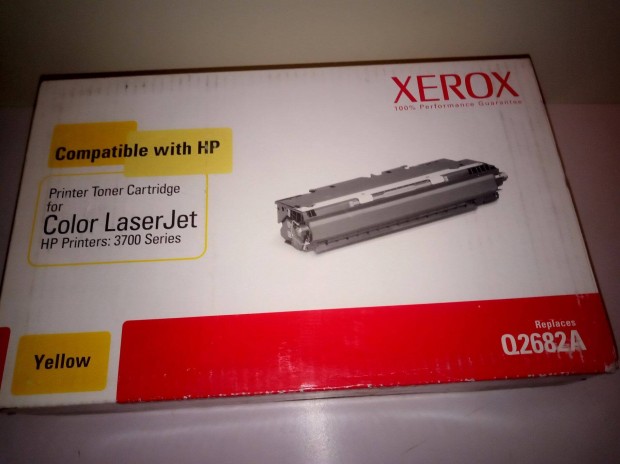 Xerox Q2682A toner utngyrtott HP3700 Yellow