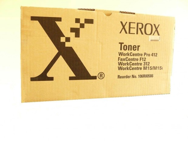 Xerox WC Pro 412 toner ; Xerox 106R00586 ; Xerox M15 toner ; WC Pro 31