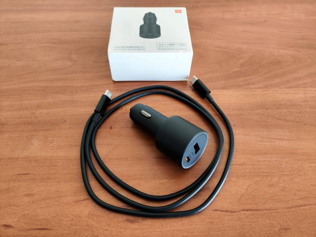 Xiaomi 100W szivargyújtó gyorstöltő adapter (USB-C, USB)