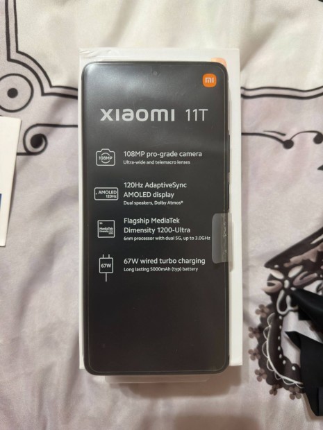 Xiaomi 11T 5G 8GB RAM, 128GB ROM, 108MP kamera , 120Hz Garanciális!
