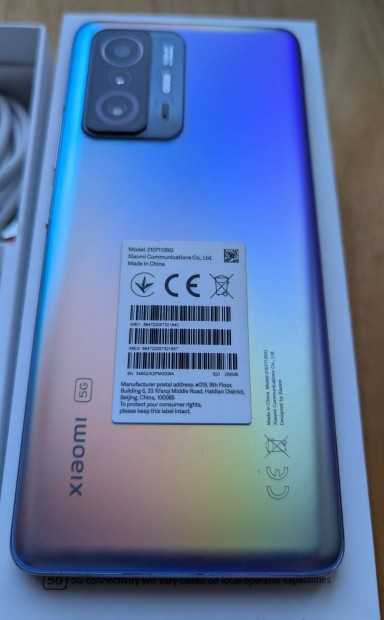 Xiaomi 11T Pro 8/256GB dobozban, minden tartozkval, kitn llapot