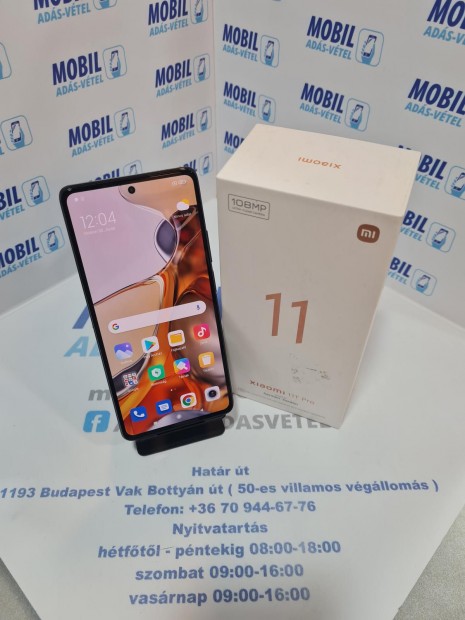 Xiaomi 11T Pro Krtyafggetlen 128 GB 8 GB Ram, 12 h garancia