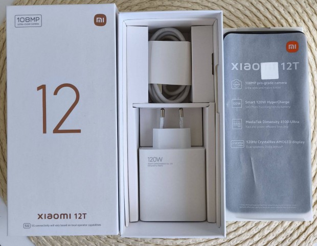 Xiaomi 12T 5G 8/128 GB - fekete - Akci, Lerazva!