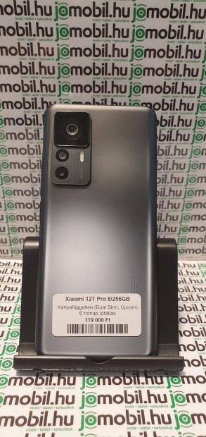 Xiaomi 12T Pro 8/256GB jszer flis llapotban 120W gyorstltvel