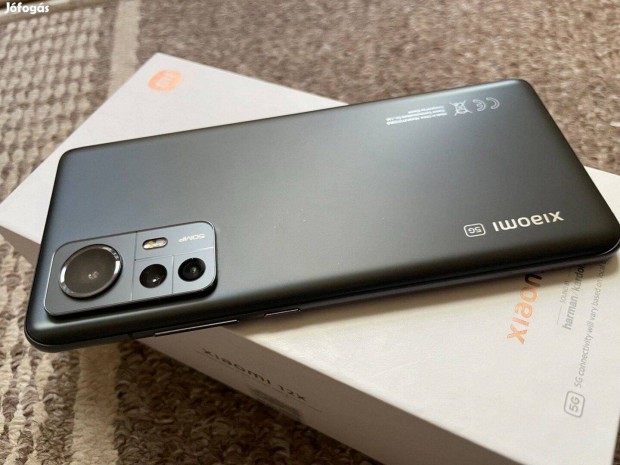 Xiaomi 12 5G Black - gynyr, karcmentes - Csere is szba jhet