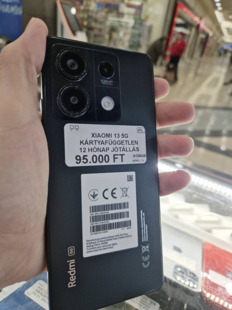 Xiaomi 13 5G 8/256GB Fekete