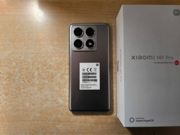 Xiaomi 14T Pro 5G 12/512GB Dual szinte Új Titán Szürke 2 év Garancia !