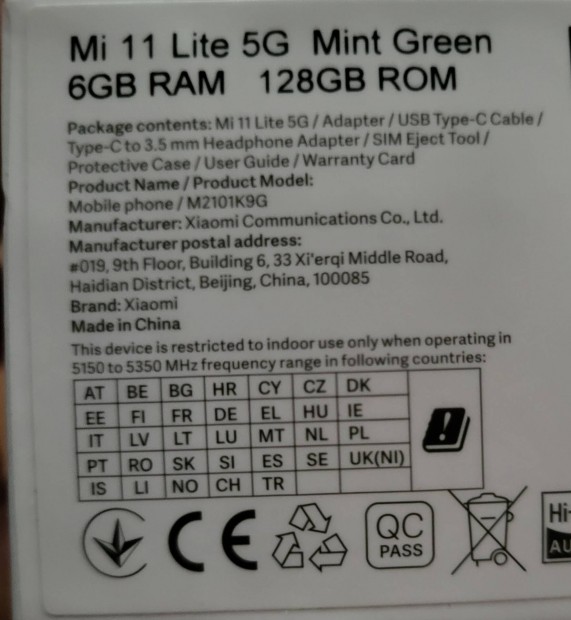 Xiaomi MI 11 lite 5g