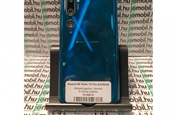 Xiaomi Mi10 Pro zld szn 8/256GB dual sim mobiltelefon