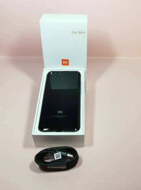 Xiaomi Mi6 64GB,Fekete,Krtyafggetlen j llapot mobiltelefon doboz