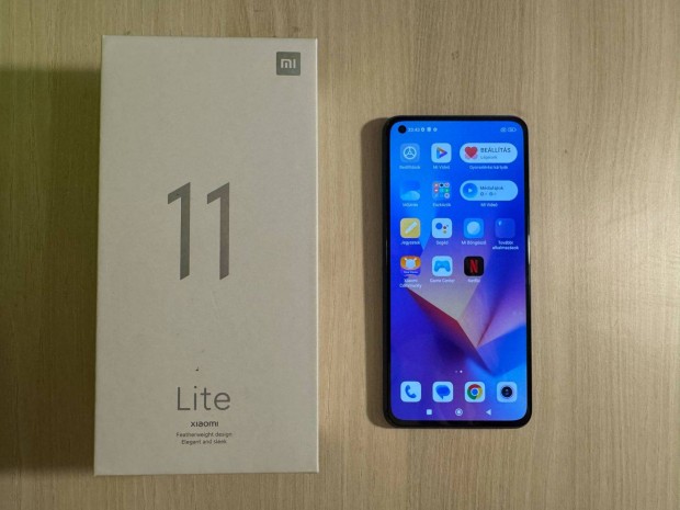 Xiaomi Mi 11 Lite Dual Független Újszerű Fekete Garis !