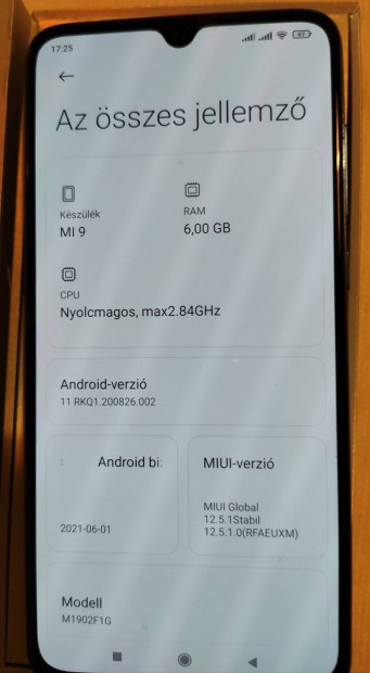 Xiaomi Mi 9 megkmlt 