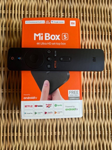 Xiaomi Mi Box S TV okost (Netflix, HBO Max, Disney, Skyshowtime stb